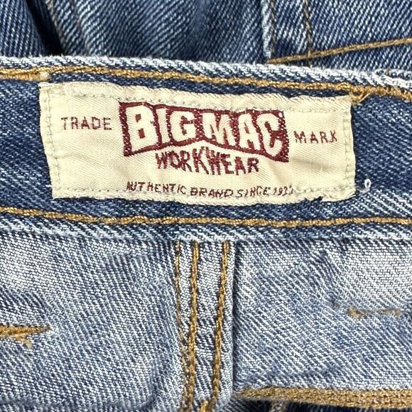 Vintage Big Mac Jeans Mens 33x30 Blue Medium Wash Straight Leg Work Wear Denim - Picture 13 of 15